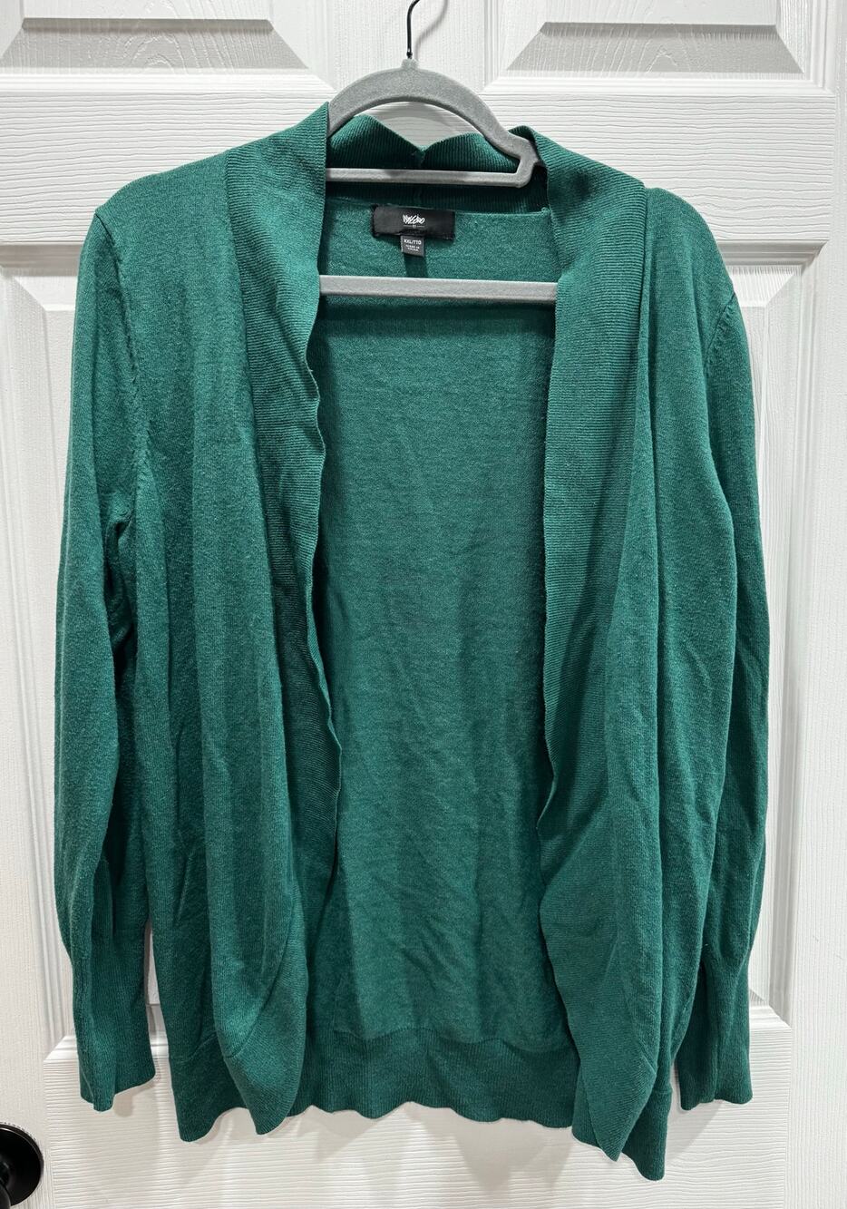 Green Open Front Knit Cardigan Long Sleeve Mossimo XXL St Patricks Irish